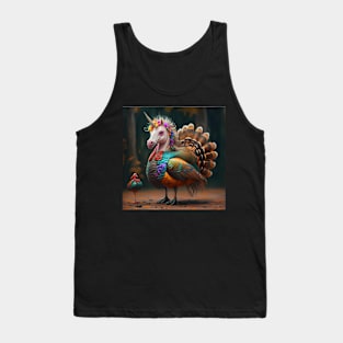 Unicorns Crashing Thanksgiving!!! Tank Top